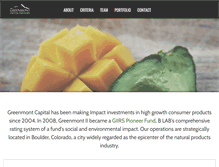 Tablet Screenshot of greenmontcapital.com